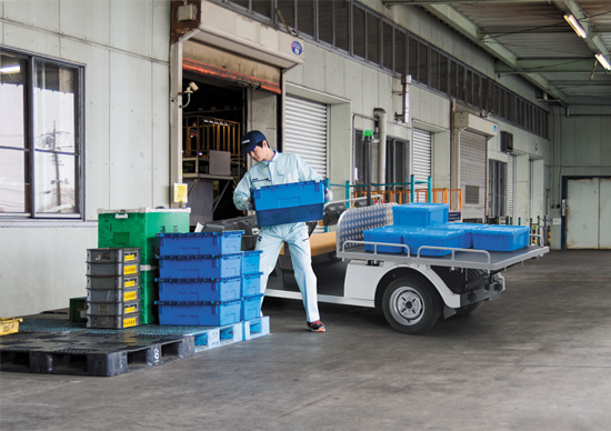 愛媛ユーキ/ゴルフカー利用用途/工場