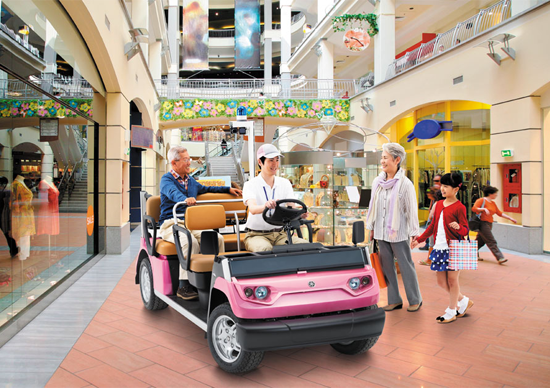 愛媛ユーキ/ゴルフカー利用用途/ショッピングモール