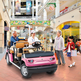 ゴルフカー利用用途(ショッピングモール)